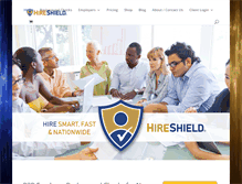 Tablet Screenshot of hireshield.com